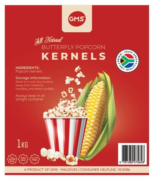 Butterfly Popcorn Kernels &mdash; packaging