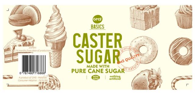 Caster Sugar &mdash; packaging