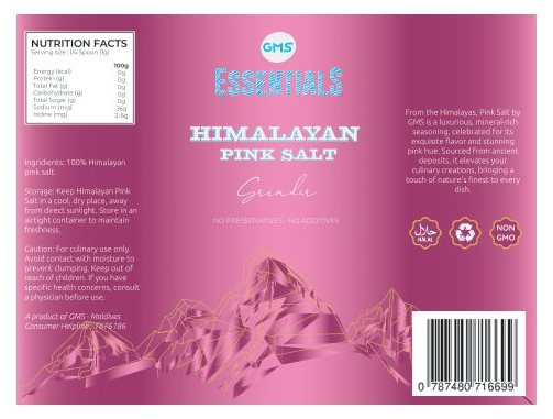 Himalayan Pink Salt &mdash; packaging