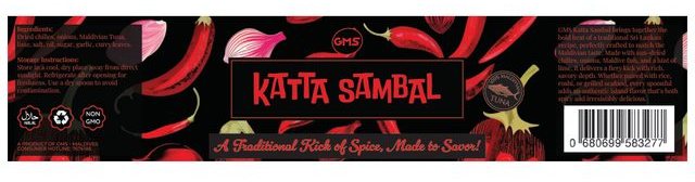 Katta Sambal &mdash; packaging