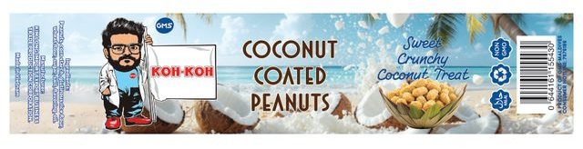 Koh-Koh Coconut Coated Peanuts &mdash; packaging