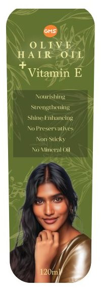 Olive Hair Oil &mdash; bottle design