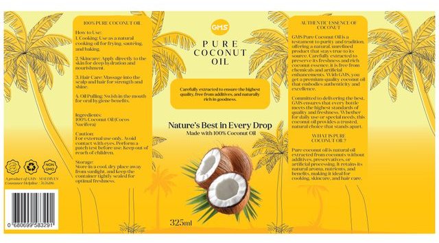 Pure Coconut Oil &mdash; packaging