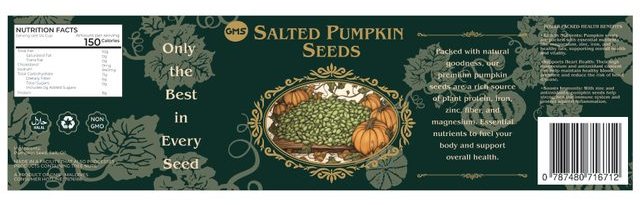 Salted Pumpkin Seeds &mdash; packaging
